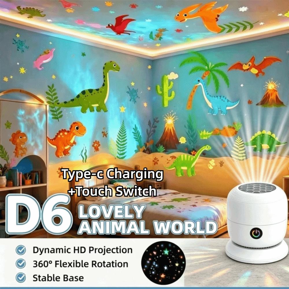 360 Degree Rotating Projection Night Light Type-c Charging Ocean Projector Lamp Party Decoration