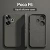 For Poco F6 Case Luxury Liquid Silicone Case For Xiaomi Poco F6 Poco F 6 PocoF6 Pro F6Pro 5G Soft Cases Shockproof Cover