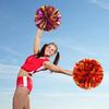 Hand Flowers Kids Teens Sports Team Ball Game Cheerleader Streamers Pom Poms