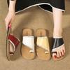Design Sense Flat Bottom Cool Slippers Toe Slippers Women's Summer 2025 Seaside Beach Sandals Wear Cool Slippers