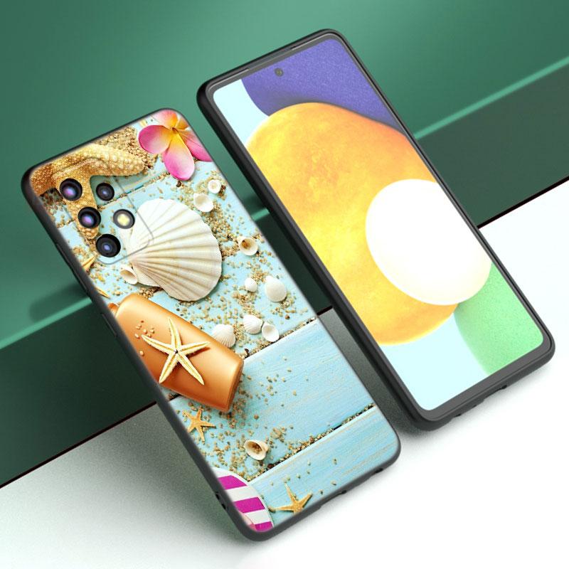 Чехол для телефона с ракушками и морской звездой для iPhone Samsung Galaxy Redmi Xiaomi Oppo OnePlus Note SA 7 8 9 10 11 12 13 14 20 21 22 23 53 54 Pro Max Ultra