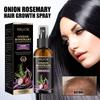 EELHOE Спрей для волос с луком и розмарином, глубоко увлажняющий кожу головы, разглаживающий и блестящий спрей-кондиционер для волос