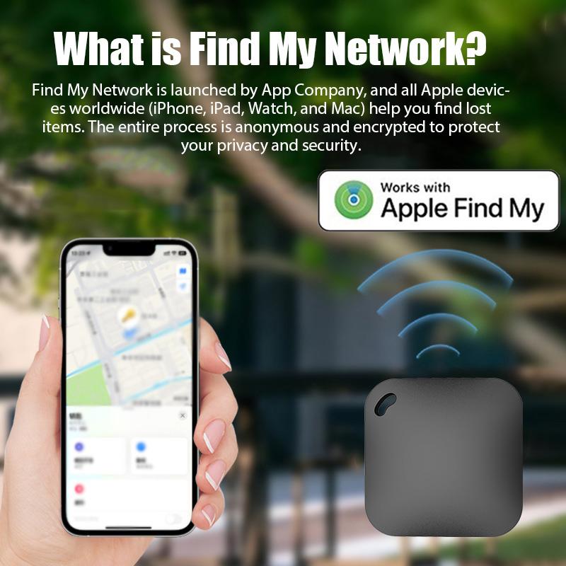 Smart Bluetooth GPS Tracker Works with Find My APP Anti Lose Reminder Device for Iphone Tag Replacement Locator MFI Rated