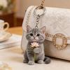 2 шт. Брелок 2D Дизайн Кошки Акриловый Шарм Брелок для Рюкзаков Сумок Машин Декоративный Подвеска Аксессуары