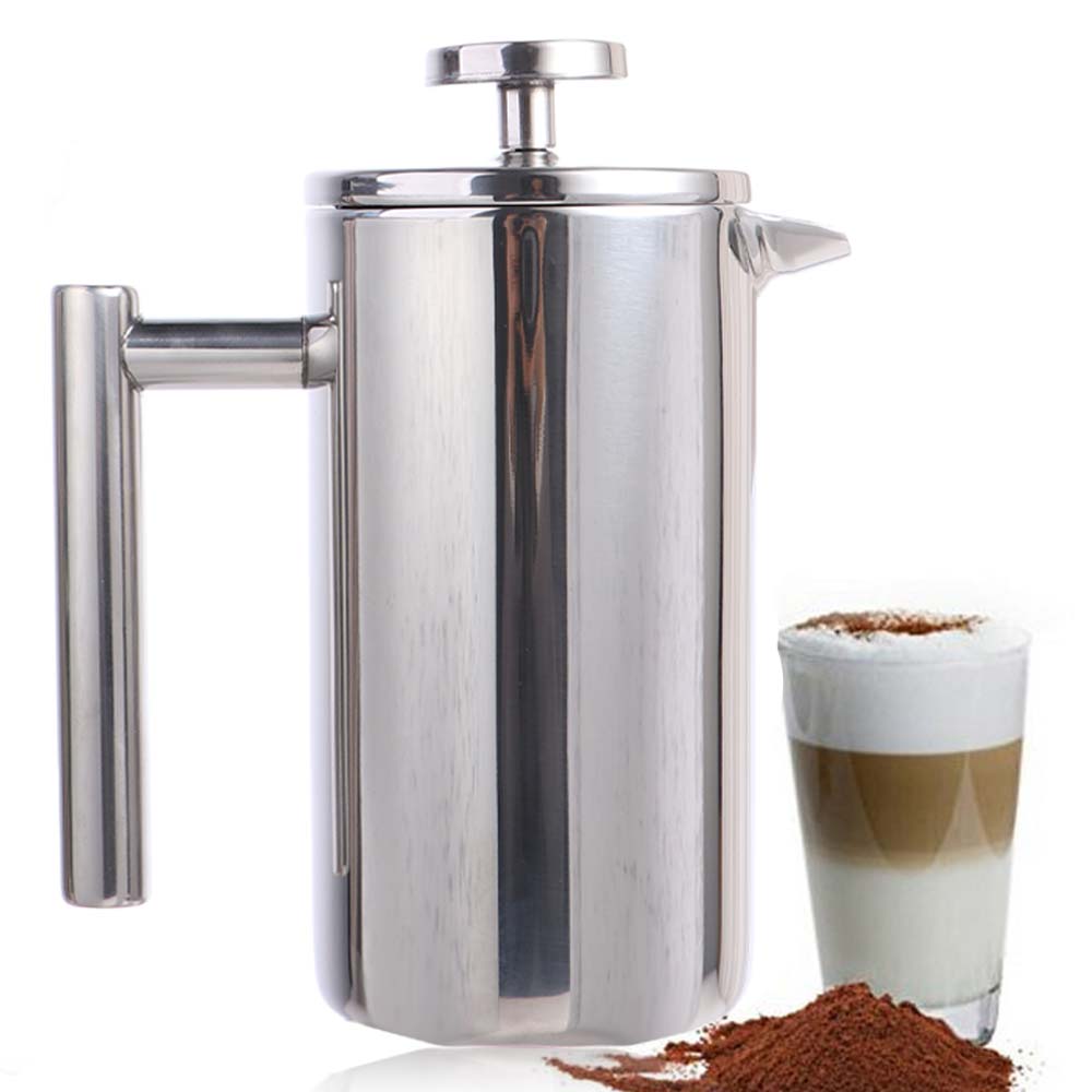 Double Walled French Press Coffee Maker 350ml Coffee Press Filter Pot Brewing Teapot  For Home
