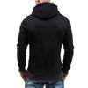 Men's Asymmetrical Zipper Hoodie - Autumn/Winter Collection, Multiple Colors