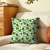 St Patricks Day Shamrock Cushion Cover Soft Short Plush Pillow Cover Smooth Cozy Texture Aesthetic Cushion Case Home Decor