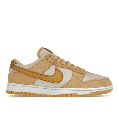 Dunk Low LX Gold Замшевые женские кроссовки Светло-коричневое небесно-золотое пшенично-золотое DV7411-200