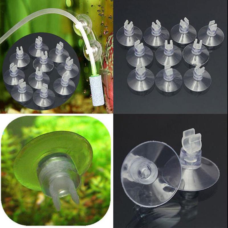 10* Aquarium Fish Tank Suction Cup Sucker Holders For Air Line Tube Hose Pump