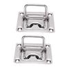 2 Pcs Recessed Hatch Pull Handle 316 Stainless Steel Flush Mount Ring Pull Handle for Boats Yachts