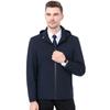 Куртки для мужчин среднего возраста, тонкие худи в стиле business casual для весны и осени, универсальные куртки из тутового шелка для пап среднего и пожилого возраста