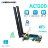 KEBIDUMEI WiFi 5 AC1200 PCI-E Wireless Adapter BT4.1 Dual Band 2.4G/5GHz 802.11AC Network Card Desktop PC For Windows 7/10/11