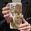 Милый прозрачный чехол с кошкой для Samsung A54 5G A55 A53 A52S 5G A33 A13 A34 A35 S24 Ultra S23 S22 S21 S20 FE S10 Plus Мягкая силиконовая крышка