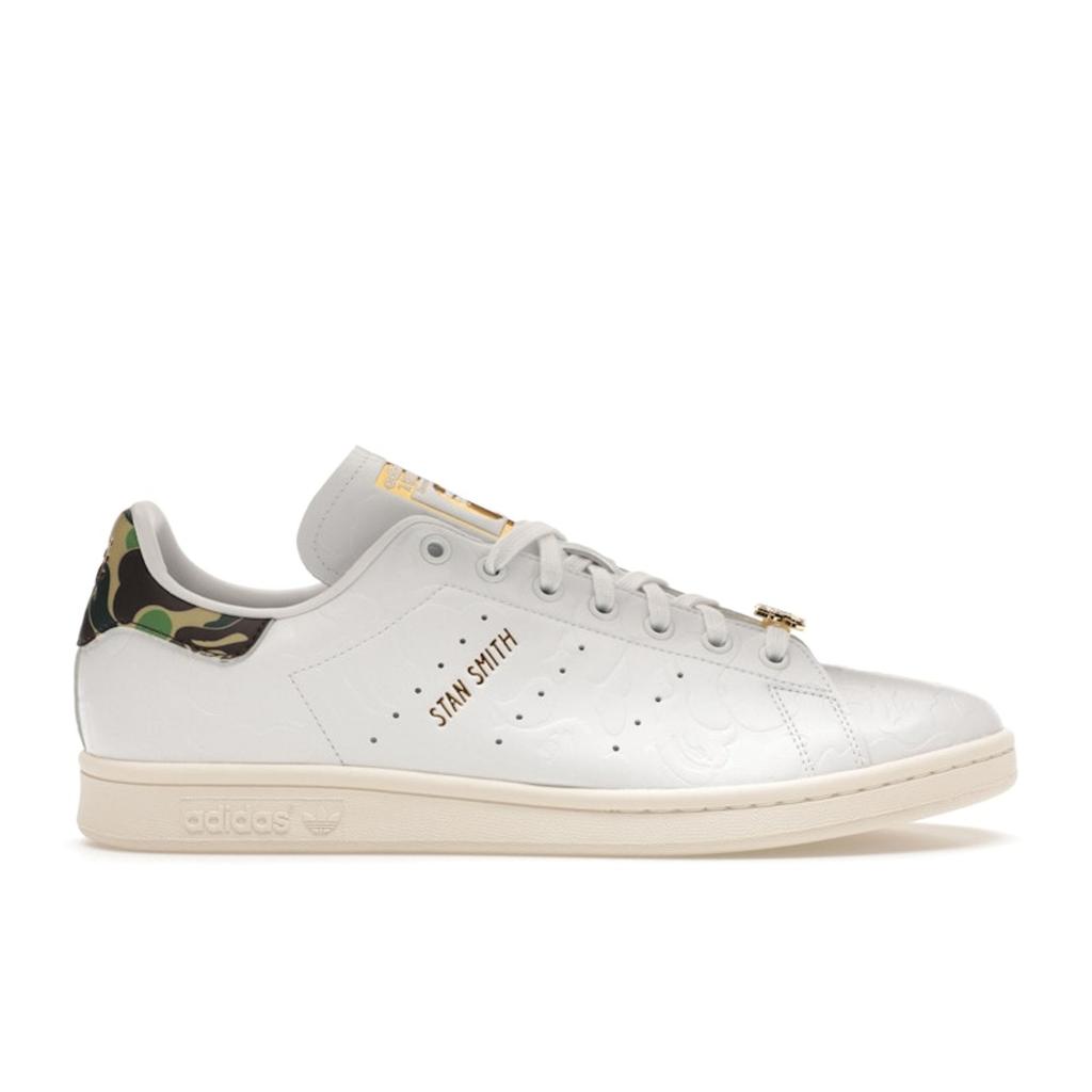 BAPE X Adidas Stan Smith 30th Anniversary Men Sneakers White Cloud-White Off-White IG1115
