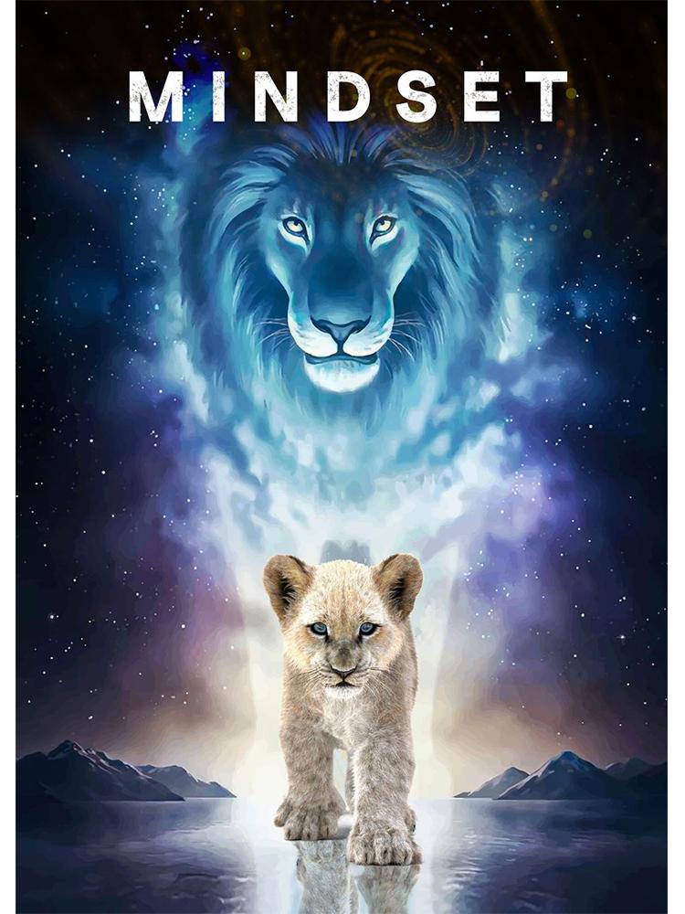 Motivational Quote Mindset Is Everything Shark Fish Poster Print Canvas Painting Inspirational Nordic Wall Art Room Home Decor