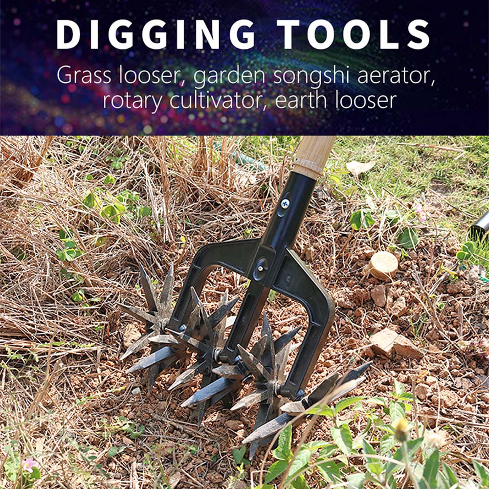 Ручной роторный культиватор Инструменты для газона Культиватор для газона Скарификатор для сада Аэратор Садовые инструменты для сада Садовые насаждения