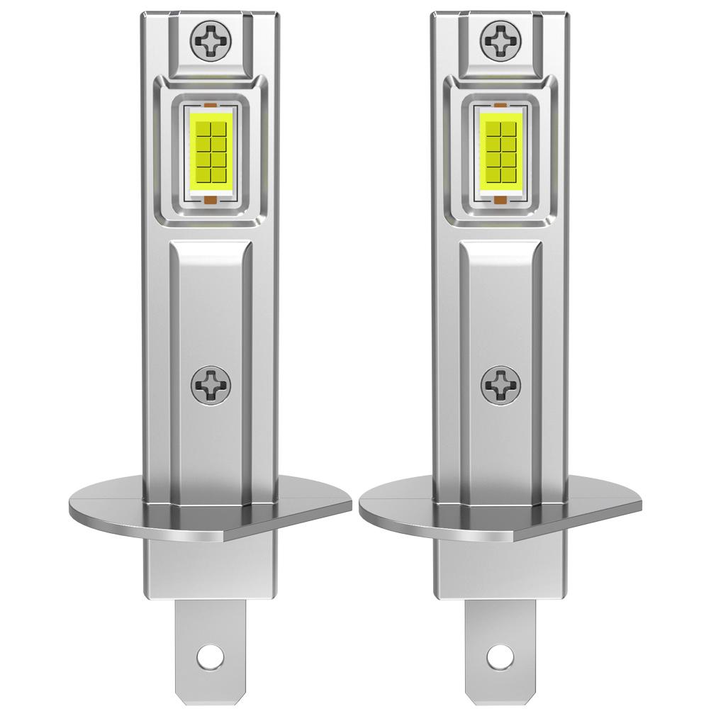 2 шт. Светодиодные лампы для автомобильных фар H1, безвентиляторные, H3, противотуманные фары, 18000 лм, 30 Вт, дневные ходовые огни, супер яркие противотуманные фары, 6500 К, белый, 12 В