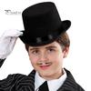 Детская джазовая шляпа с ленточным декором, шляпа-топпер для вечеринки, косплея, выступления, легкая ретро-кепка с короткими полями для художественной повседневной носки