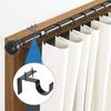 4 шт. Кронштейн для карниза без сверления, Регулируемый держатель для карниза с простой установкой, Сверхпрочная опора для оконной шторы с настенным креплением