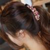 Повседневные Стразы Банан Зажим Элегантный Конский Хвост Держатель Кристалл Волосы Коготь Для Женщин Девочек