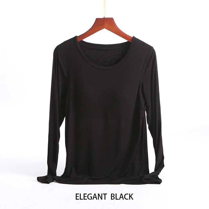 Весенне-осенние пижамы с длинными рукавами и накладкой на груди. Бюстгальтер для домашнего обслуживания. Встроенная осенняя домашняя базовая внутренняя одежда для женщин.