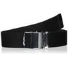 [Kaji Make] Belt Work Casual Cotton Gi Belt Roller Buckle (silver Color) 40mm Width Waist Up To 100cm Black M