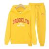 Brooklyn 1898 Printing Women Hoodies+Pants Two Piece Set Hoodies Tracksuits Jogger Pants Thick Warm Clothes
