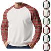 Men's Christmas Raglan Crewneck Fleece Sweatshirt
