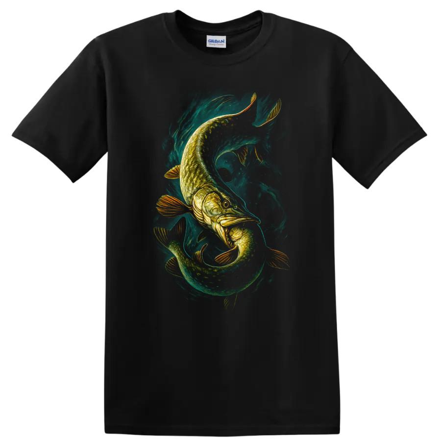 Fish Fighting T Shirt Cool Aquatic Art for Fishing Lovers Unisex Tee