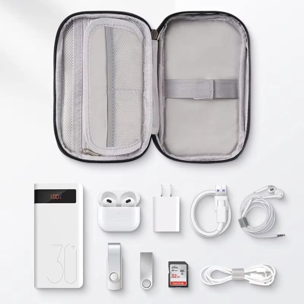 Пылезащитная сумка для хранения кабелей данных, многослойный бокс для зарядного устройства, органайзер для электроники