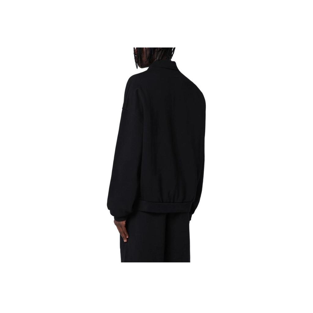 Fear of God Мужские флисовые поло черного цвета Essentials 192BT244390F
