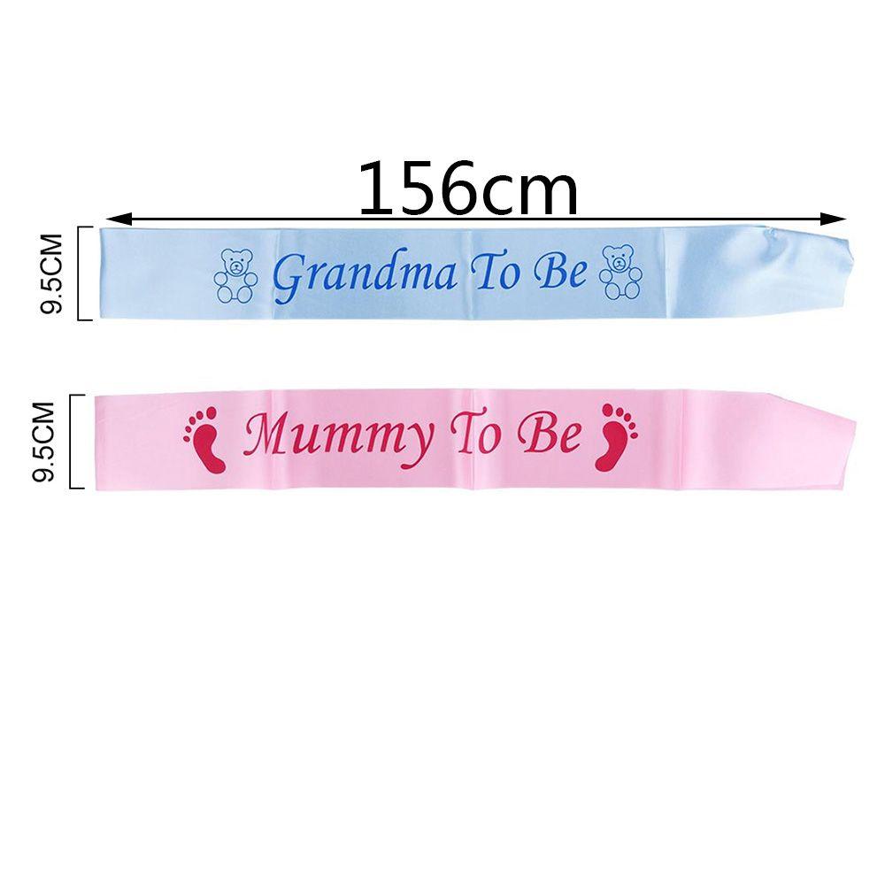 Fashion Mommy To Be Newborn Party Decoration Mom Favor Gift Footprint Sash Boy Girl
