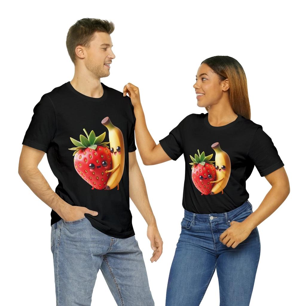 strawberry shirt banana shirt valentines shirt new couple shirt cute shirt funny