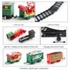 Christmas Electric Train Set for Children Electric Railway Train Set Battery Powered Santa Train Party Home Xmas Tree