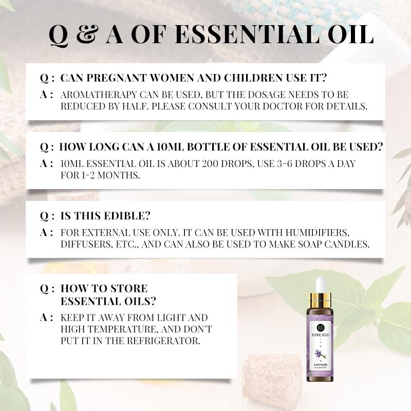 Эфирные масла лаванды 10 мл с капельницей Арома-масло Корица Мята перечная Ваниль Герань Цитронелла Розмарин Герань Лимон Гвоздика Масло лемонграсса