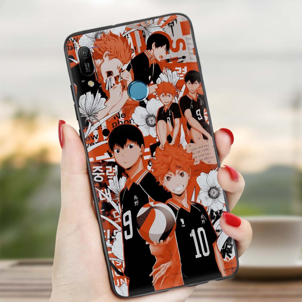 Чехол для телефона Huawei P30 Pro P40 Lite EP Smart Z Y7 Y6 2019, силиконовая задняя крышка, сумка для мобильного телефона, аниме Oya Haikyuu Love Volleyball