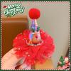 Elk Santa Claus Duckbill Clip Plush Ball Christmas Hat Hairpin Kawaii Christmas Hair Clip  Daily
