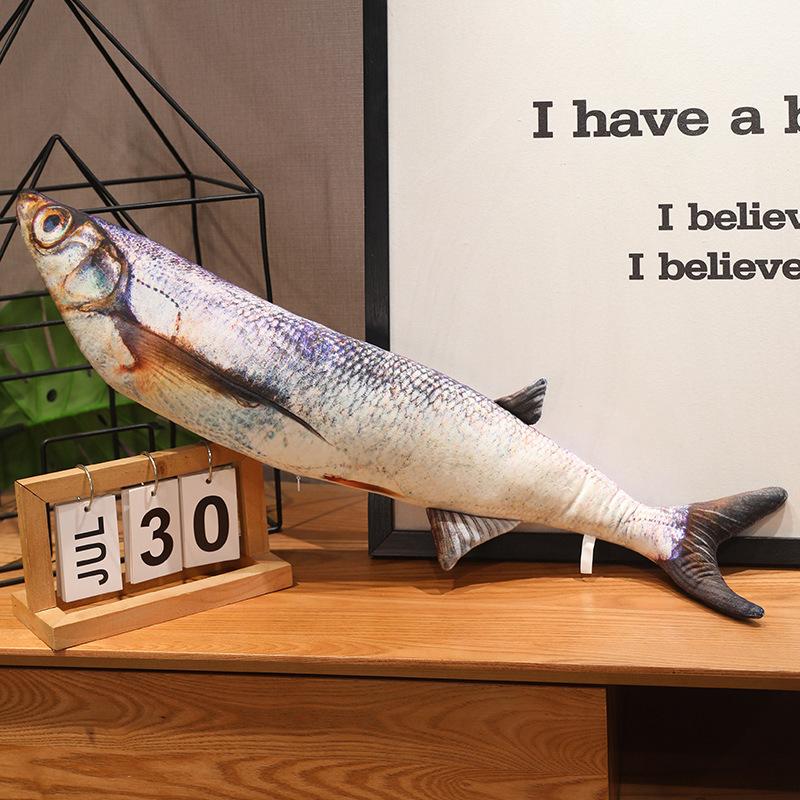 Имитация Торпеды Пираньи Дракон Морской Окунь Наклонный Рот Подушка Маленький Белый Кролик Длинная Полоса Милая Рыба Плюшевая Игрушка Кукла