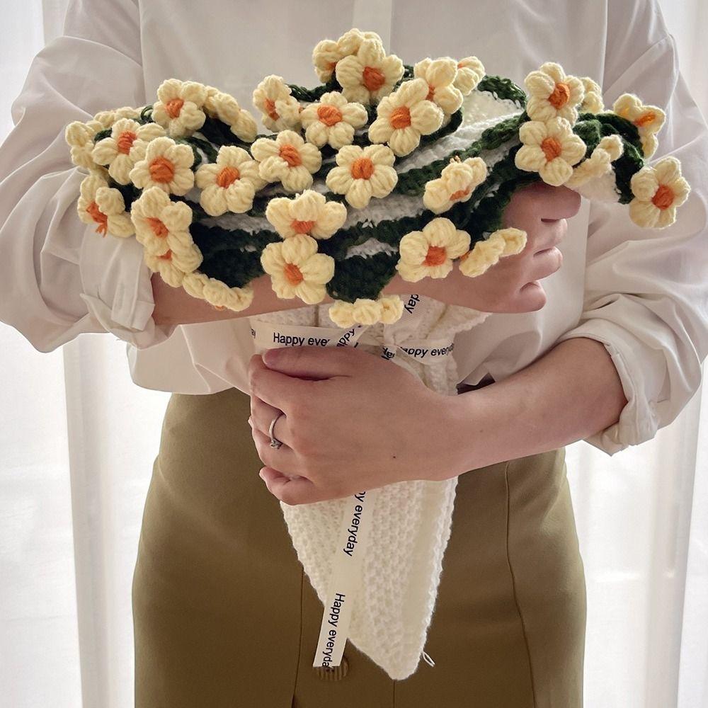 Ромашка Вязаный Крючком Вязаные Цветы Плед Романтичный Детский Плед День Святого Валентина