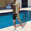 Summer Streetwear Men Tracksuit Set T-Shirt Shorts Set Casual Suit Fashion Outfit Male Oversized Streetwear Mens Clothing
