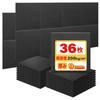 IPIC Высокая плотность 36 30 x 30 Толщина 9 С Насекомым Черный Звукопоглощающая панель, Войлок, Сидзима, Листы, Черный, см, мм, Булавки, Звукоизоляция,
