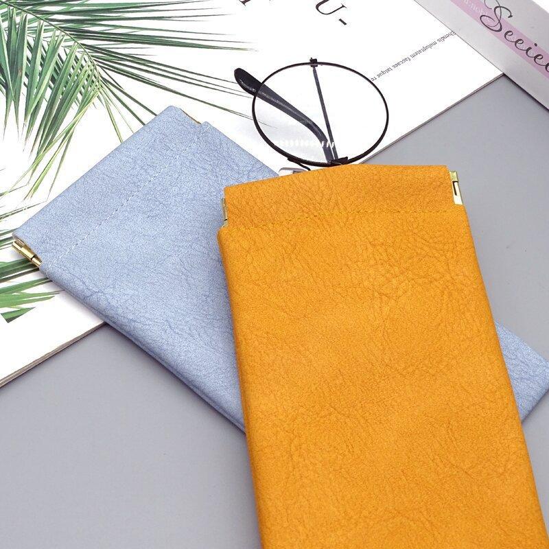 Сумка для хранения очков с функцией автоматического закрытия, набор для хранения для мужчин и женщин, эластичная пластина для открытия, разные цвета