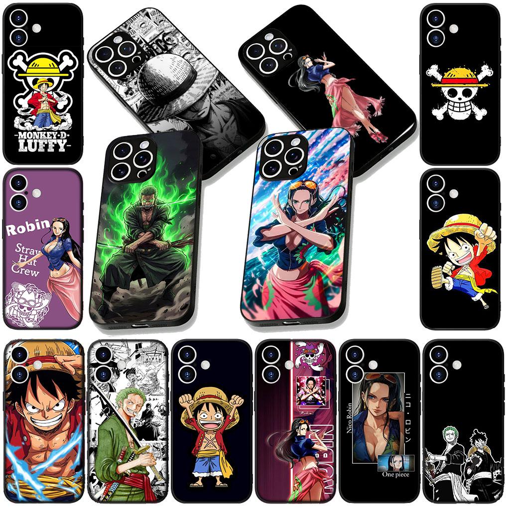 Cover for Apple iPhone 17 16 14 15 Pro Max Plus 15+ 16E XR ProMax Air + Coque Phone Case Nico Robin Roronoa Zoro One Luffy Piece