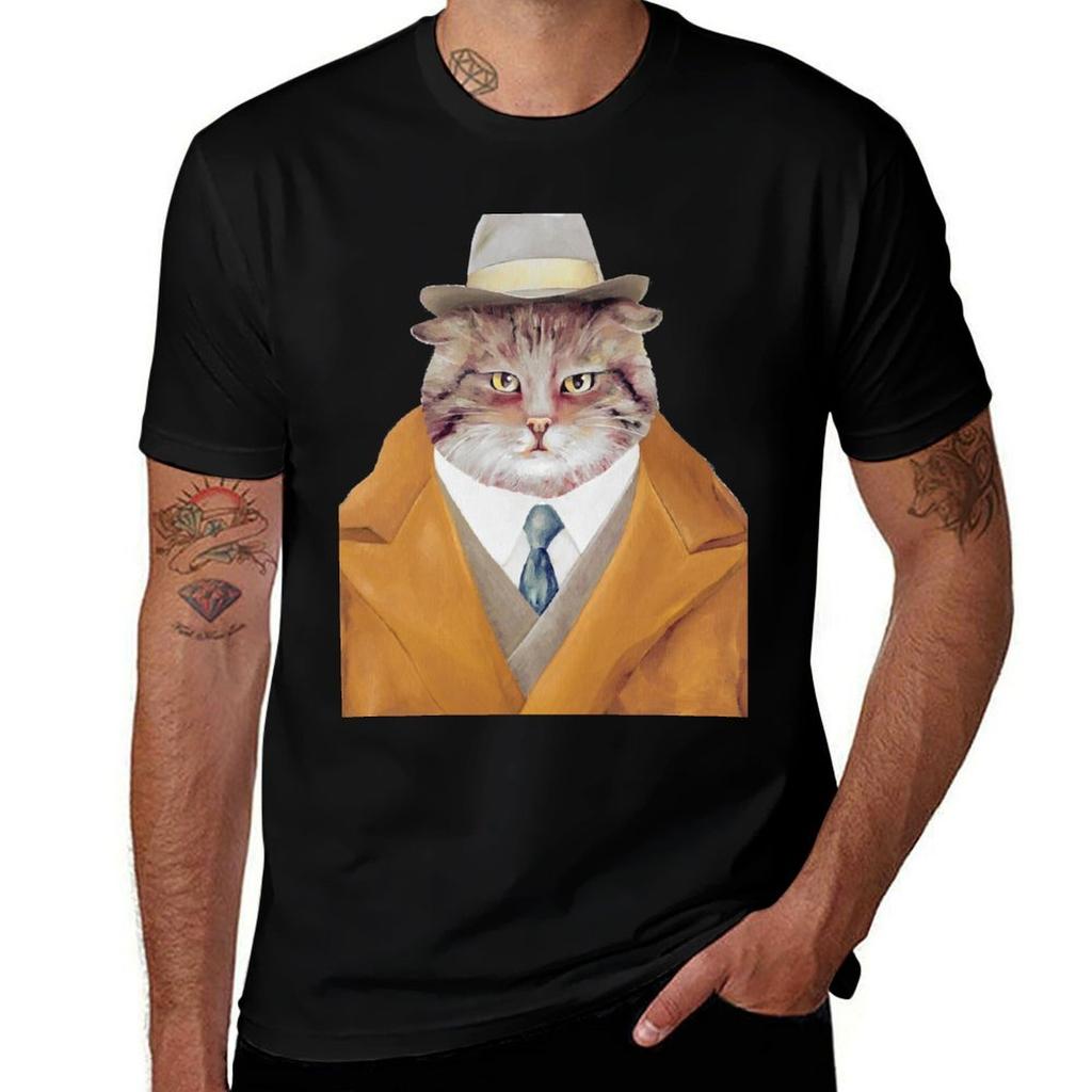 Fat Cat TShirt Plus Size Outdoor Casual Top