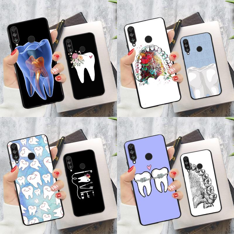 Чехол для Huawei Nova 11 9 10 SE Y60 Y70 Y90 Y61 Y91 Nova 3i 7i 8i 11i P20 P40 Lite P30 Pro с рисунком зуба и стоматолога