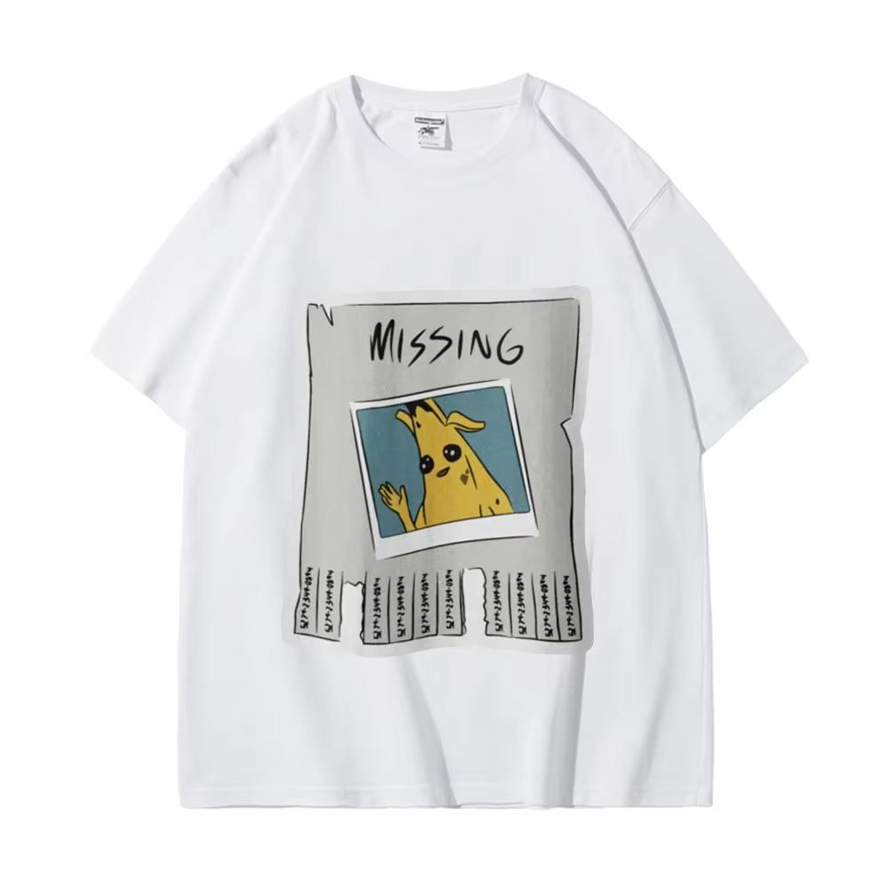Funny Missing Peely Meme Banana Graphic T Shirts Unisex's Women's Fashion Oversized T-shirt Casual Comfort Short Sleeve T-shirts