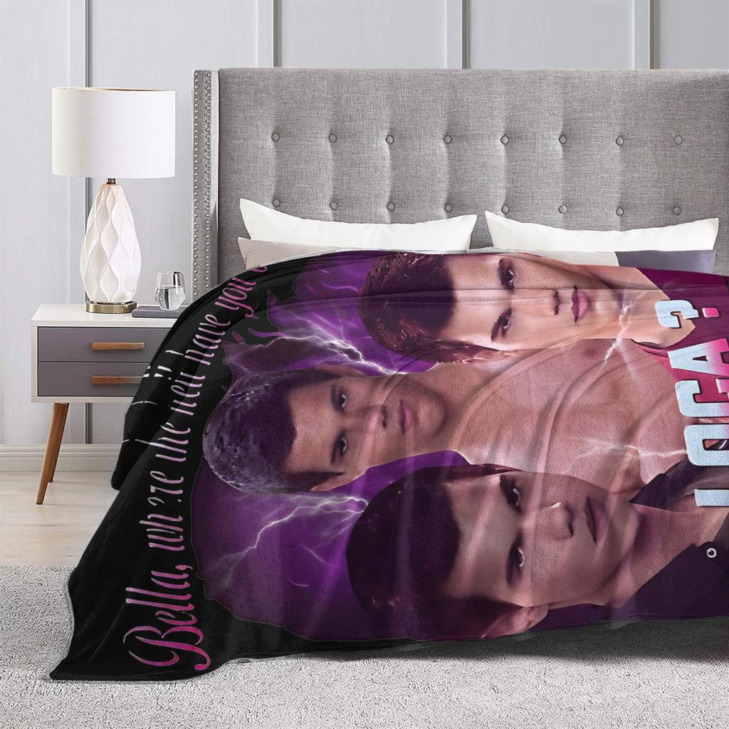Bella Where The Hell Have You Been Loca Blankets Jacob Black The Twilight Saga Plush Throw Blanket for Home Restaurant Winter