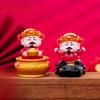 Festive Resin Fortune God Miniature Decoration For Prosperity And Luck