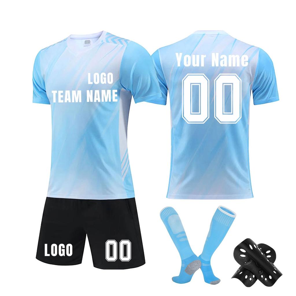 Комплект персонализированных рубашек для мужчин и девочек с именем и номером, футбольные майки на заказ для мальчиков, тренировочный костюм