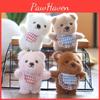 Plush Keychain Bearshaped Charm Short Pile Material Bag Decoration Collecting